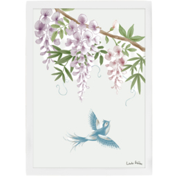 Laura Ashley Rowsham Garden White Frame Wall Art 50 x 70cm