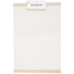Prostar White Woven Placemat 30 x 45cm 2 Pack - thumbnail 1