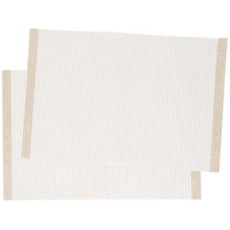 Prostar White Woven Placemat 30 x 45cm 2 Pack - thumbnail 2