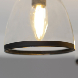 Black Edge 3 Light Ceiling Fitting - thumbnail 4