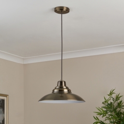 Whitstable Pendant Light - Antique Brass - thumbnail 3