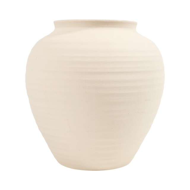 Textured Stone Vase Neutral - image 1