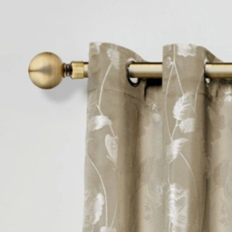 New Edge Blinds Sphere Brass Extendable Eyelet Metal Curtain Pole Set 160-300cm - thumbnail 2