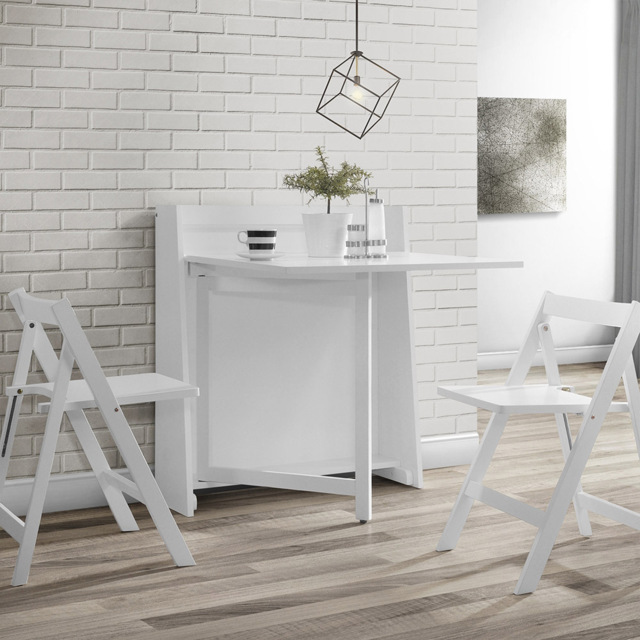 Julian Bowen Helsinki 2 Seater Compact Folding Dining Set White - image 1