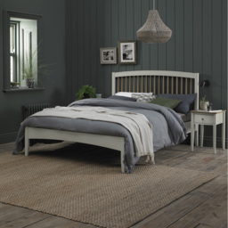 Bentley Designs Whitby Scandi Oak and Soft Grey Double Spindle Low Footend Bedstead - thumbnail 3