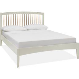 Bentley Designs Whitby Scandi Oak and Soft Grey Double Spindle Low Footend Bedstead - thumbnail 2