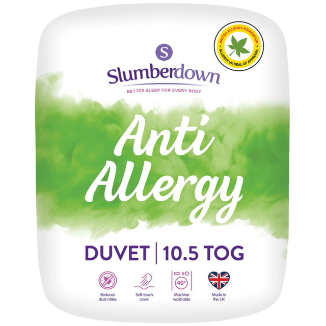 Slumberdown Super King White Anti-Allergy Duvet 10.5 Tog - image 1