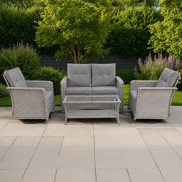 Outdoor Living The Leigh 4 Seater Grey Rattan Garden Sofa Lounge Set