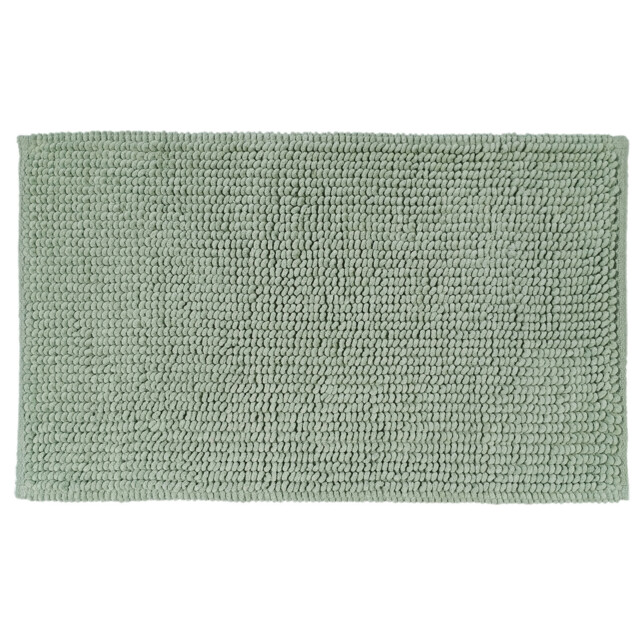 Sage Bobble Chenille Bath Mat 80 x 50cm