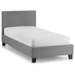 Julian Bowen Rialto Single Light Grey Linen Bed - thumbnail 3