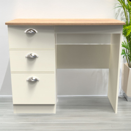 Victoria 3 Drawer Cream Ash and Oak Vanity Unit