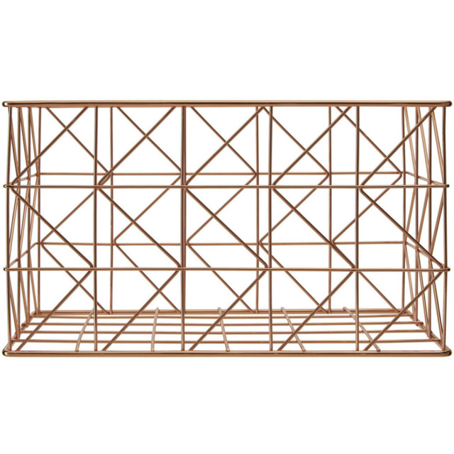 Premier Housewares Vertex Copper Finish Zigzag Wire Basket - image 1