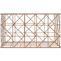 Premier Housewares Vertex Copper Finish Zigzag Wire Basket