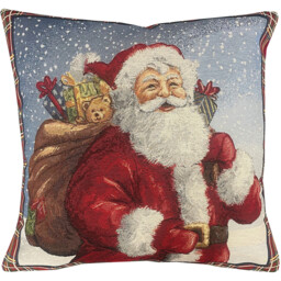 Christmas Father Tapestry Cushion 50 x 50cm - thumbnail 1
