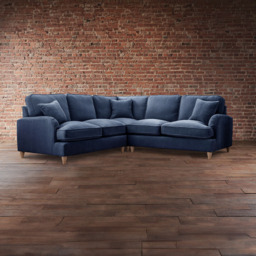 The Vienna 5 Seater Navy Corner Sofa - thumbnail 4
