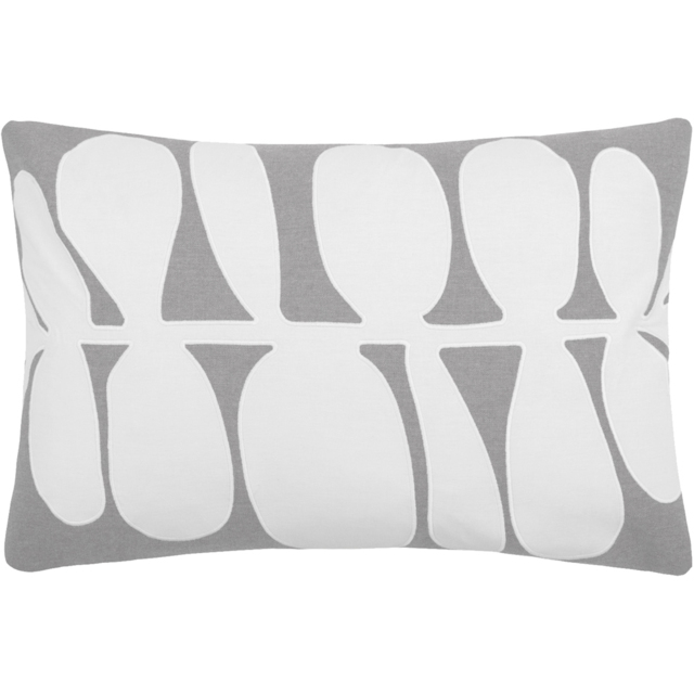 Voyage Maison Additions Guava Steel Embroidered Feather Filled Cushion 40 x 60cm - image 1