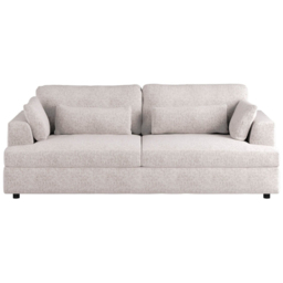 SOLACE+CO Drew Cream 3 Seater Chenille Sofa - thumbnail 3