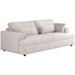 SOLACE+CO Drew Cream 3 Seater Chenille Sofa - thumbnail 2