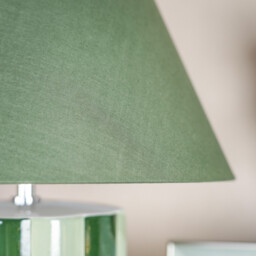 Adley Stripe Table Lamp Green - thumbnail 2