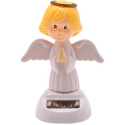 The Seasonal Gift Co. Solar Guardian Angel Bobble Head
