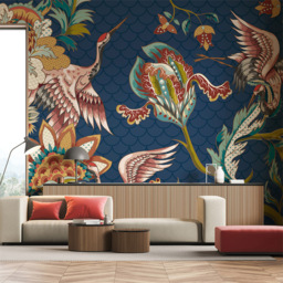 Origin Murals Sports Cars Navy Blue Wall Mural