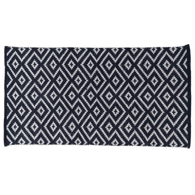 Geo Diamond Black Soft Rug - image 1
