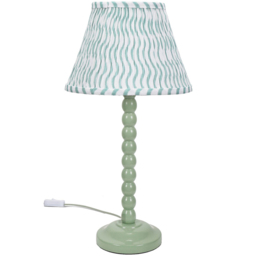 ValueLights Bobbins Green Arrow Shade Sage Green LED Table Lamp - thumbnail 1