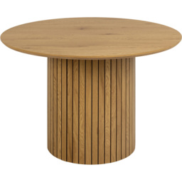 Florence Yale 4 Seater Round Dining Table Oak - thumbnail 3