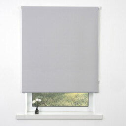 Divante Cool Silver Plain Blackout Roller Blind 60 x 165cm