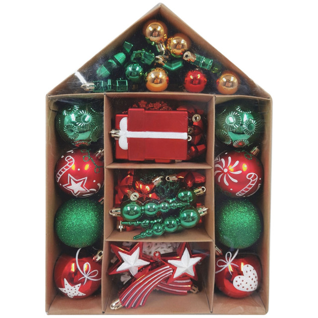 Christmas Tidings Baubles 70 Pack