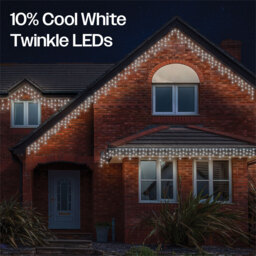 Eagle Connect Twinkle Effect 60 Cool White LED Icicle Light 2m - thumbnail 3