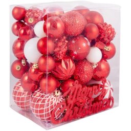 Candy Cane Lane 65 Piece Christmas Bauble Set - thumbnail 4