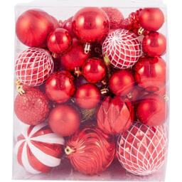 Candy Cane Lane 65 Piece Christmas Bauble Set - thumbnail 3