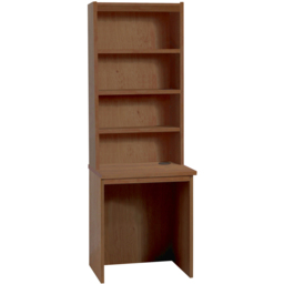 R White Cabinets Brown Small 4 Shelf Laptop Desk with Hutch - thumbnail 2