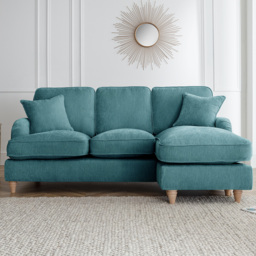 The Vienna 3 Seater Emerald Right Hand Chaise Sofa