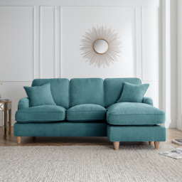 The Vienna 3 Seater Emerald Right Hand Chaise Sofa - thumbnail 4