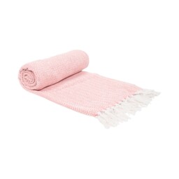 Chevron Woven Throw Peach - thumbnail 3