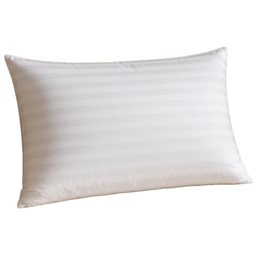 Opulent Home Microfibre White Striped Medium-Firm Pillow