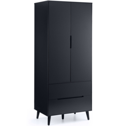 Julian Bowen Alicia 2 Door 2 Drawer Matt Anthracite Wardrobe - thumbnail 2