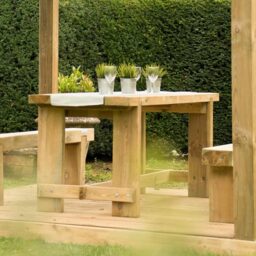 Forest Garden Sleeper Bench 1.2m - thumbnail 3