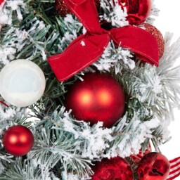 Candy Cane Lane Multicolour Candy Cane and Gingerbread Christmas Wreath 60cm - thumbnail 4