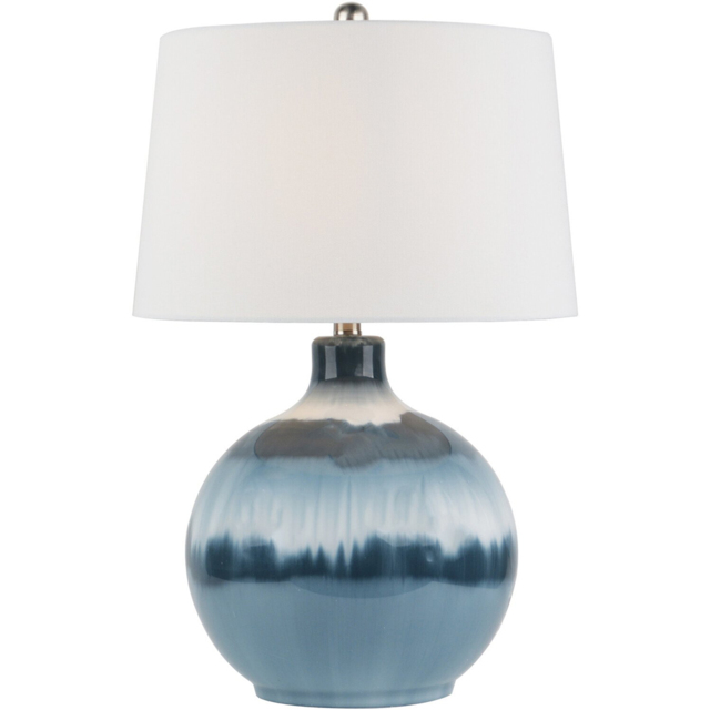 Pearl Blue and White Table Lamp - image 1
