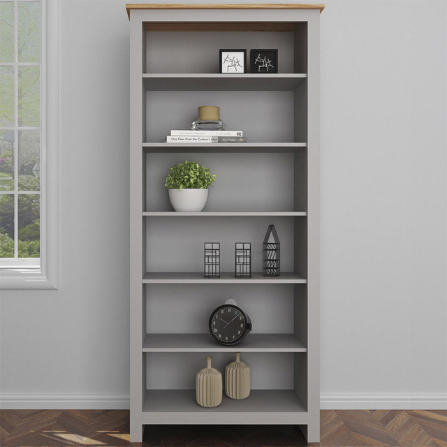 Lexington 6 Shelf Grey and Oak Bookcase - image 1