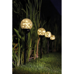 Luxform Mambo Black Pearl LED Garden Solar Spike Light 12 Pack - thumbnail 3