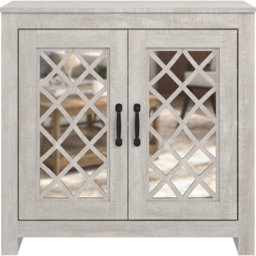 GFW Tiverton 2 Door Dusty Grey Shoe Cabinet - thumbnail 2