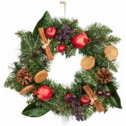 Samuel Alexander 40cm Festive Spice Wreath with Pinecones and Faux Dried Fruit