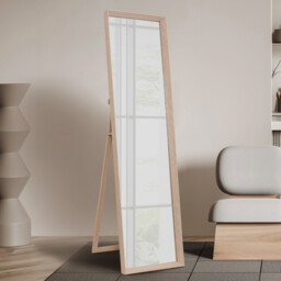 Chesterbrook Natural Wood Effect Standing Mirror 156 x 44cm - thumbnail 2