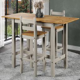 Core Products Corona 2 Seater High Breakfast Table Set Grey - thumbnail 1