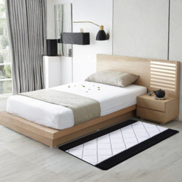 Smart Living Carmela Black and Grey Non-Slip Door Mat with Gel Backing 50 x 80cm - thumbnail 3