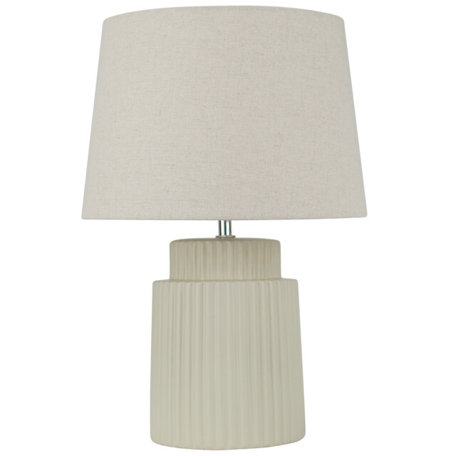 Creole Ceramic Table Lamp - Cream - image 1